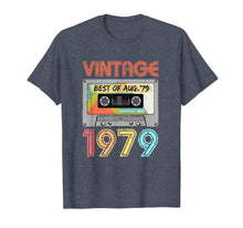 Load image into Gallery viewer, August 1979 40th Birthday Shirt | Mens Womens Vintage 1979 T-Shirt