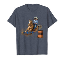 Load image into Gallery viewer, Barrel Racing Horse T Shirt Country Western Womens Girls Kid