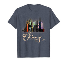 Load image into Gallery viewer, Chicago Illinois Slyline Colorful T-shirt