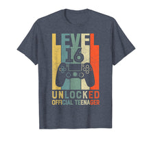 Load image into Gallery viewer, Level 16 Unlocked Official Teenager 16th Birthday Shirt