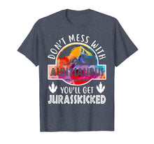 Load image into Gallery viewer, Don't Mess With Auntsaurus T-Shirt Dinosaur Aunt Funny Gifts