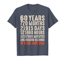 Load image into Gallery viewer, 60 Years Old 60th Birthday Vintage Retro T Shirt 720 Months