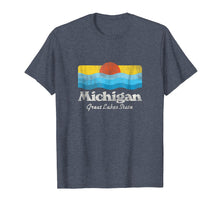 Load image into Gallery viewer, Retro Michigan Great Lakes State T-Shirt