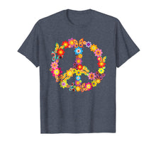 Load image into Gallery viewer, Groovy 70's Butterfly Peace Symbol Shirt Retro Costume Party
