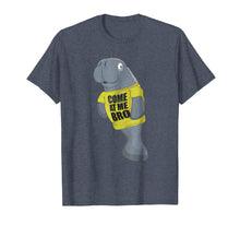 Load image into Gallery viewer, Funny Come at me bro manatee distressed shirt