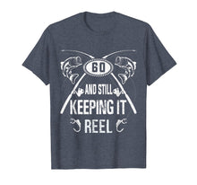 Load image into Gallery viewer, Funny 60th Fisherman Fishing Birthday Gifts Bass Men Tshirts