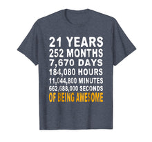 Load image into Gallery viewer, 21st Birthday Gifts T Shirt 21 Years Old Being Awesome Tee