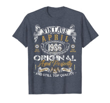 Load image into Gallery viewer, Classic 33rd birthday gift Vintage April 1986 tee shirt