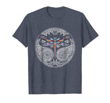 Load image into Gallery viewer, Magical Colorful Dragonfly Mandala T-Shirt & Design