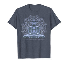 Load image into Gallery viewer, Blue Buddha Bodhisattva in Meditation Flower Peace Mandala