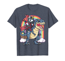 Load image into Gallery viewer, Ninja Unicorn Riding Dinosaur T rex Shirt Boys Girls Kids