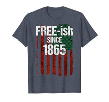 Load image into Gallery viewer, Free-ish Since 1865 Juneteenth Day Flag Black Pride Tshirt