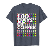 Load image into Gallery viewer, Coffee Teacher Shirt 100 Coffee Cups 100th Day School