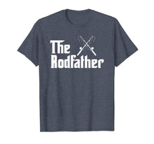Load image into Gallery viewer, Mens The Rodfather Funny Fishing Fathers Day Gift Dad Grandpa T-Shirt-2324389