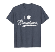 Load image into Gallery viewer, Happy St.Patrick's Day - I Love Shenanigans With Shamrock T-Shirt-2646849