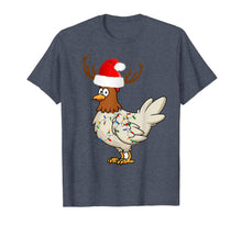 Load image into Gallery viewer, Chicken Christmas Reindeer Christmas Lights Pajama Costume T-Shirt