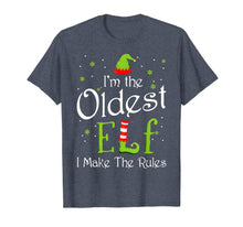 Load image into Gallery viewer, I'm The Oldest Elf Christmas Gift Idea Xmas Family T-Shirt