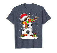 Load image into Gallery viewer, Dabbing Snowman Soccer Christmas Funny Dab Ball Gift T-Shirt