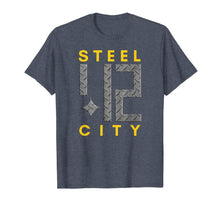 Load image into Gallery viewer, Pittsburgh Steel City 412 Strong Metal Design T-Shirt-4013807