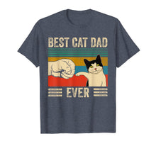 Load image into Gallery viewer, Mens Vintage Best Cat Dad Ever Bump Fit T-Shirt-308896