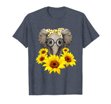 Load image into Gallery viewer, Elephant Sunflower Cute Elephant Love Sunflower T-Shirt-112569