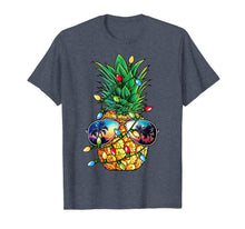 Load image into Gallery viewer, Pineapple Christmas Tree Lights Xmas Men Gifts Sunglasses T-Shirt-226693