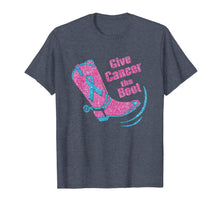 Load image into Gallery viewer, Give Cancer The Boot Pink Breast cancer Awareness Month Gift T-Shirt