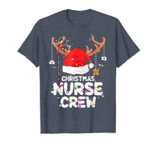Load image into Gallery viewer, Christmas Nurse Crew Santa Hat Reindeer Merry Christmas gift T-Shirt