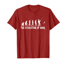 Load image into Gallery viewer, THE EVOLUTION OF FISHERMEN OR MEN FUNNY FISHING LOVER GIFT T-Shirt