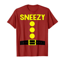 Load image into Gallery viewer, Sneezy Dwarf Halloween Costume Funny Gift Idea Sneezy Dwarf T-Shirt