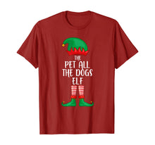 Load image into Gallery viewer, Pet All The Dogs Elf Christmas Party Matching Family Group T-Shirt