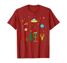 Load image into Gallery viewer, Believe In Alien Space Lover Christmas Xmas Gift T-Shirt