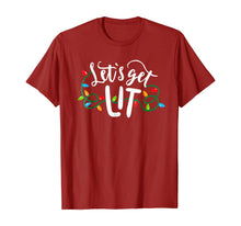 Load image into Gallery viewer, Christmas Funny Pajamas Let's Get Lit Christmas Shirt
