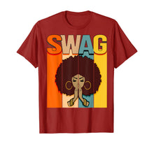 Load image into Gallery viewer, Swag Vintage Retro Melanin Black Afro Woman Queen Gift T-Shirt
