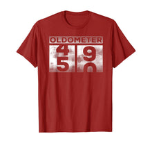Load image into Gallery viewer, Funny oldometer 49-50 birthday turning 50 half century T-Shirt