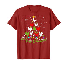 Load image into Gallery viewer, Christmas Tree Merry Christmas Chicken Lover Gift T-Shirt
