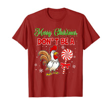 Load image into Gallery viewer, Rooster Merry Christmas Don't Be ASucker Christmas T-Shirt