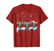 Load image into Gallery viewer, Christmas Pajama Three Hippie Elephants Costume Xmas gift T-Shirt