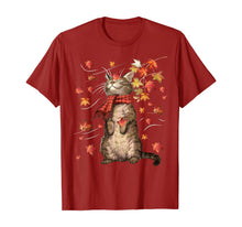 Load image into Gallery viewer, Funny Cat Leaf Fall Hello Autumn Funny Cat Kitten Lover Gift T-Shirt