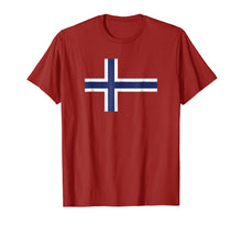 Load image into Gallery viewer, Norwegian Flag T-shirt - Flag of Norway Shirt