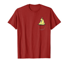 Load image into Gallery viewer, Cockatiel Peeking Out Of A Pocket T-Shirt Bird Lover Tee