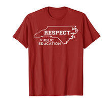 Load image into Gallery viewer, Red For Ed North Carolina Teacher Protest Men Women T-Shirt