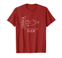 Load image into Gallery viewer, Fun Math Tee Shirt Duck Rabbit Graph
