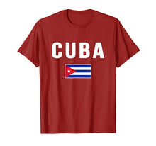 Load image into Gallery viewer, Cuba T-shirt Cuban Flag Souvenir Love Gift