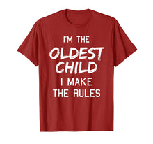 Load image into Gallery viewer, Oldest Child Shirt I Make The Rules Tshirt Siblings