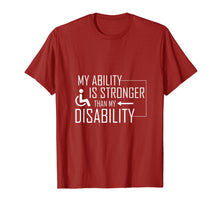 Load image into Gallery viewer, Funny Wheelchair Shirt Awesome Disability Tshirt Amputee Tee