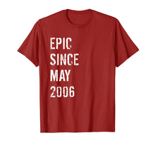 Load image into Gallery viewer, 13th Birthday Gift Epic Since May 2006 T-Shirt