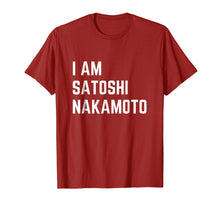 Load image into Gallery viewer, I Am Satoshi Nakamoto Funny Bitcoin Cryptocurrency Shirt