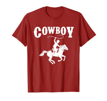 Load image into Gallery viewer, Cowboy Lasso Horse Riding - Wild West Rodeo Stampede T-Shirt