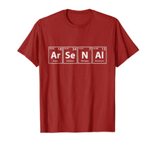 Load image into Gallery viewer, Arsenal (Ar-Se-N-Al) Periodic Table Elements Shirt